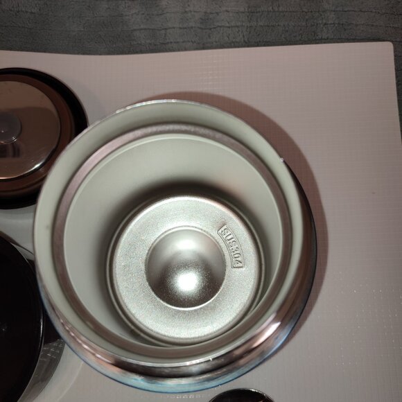 Allxeme Soup Thermos Bowl Spoon Thermo Resistant Stainless Steel Travel Work - Picture 6 of 11